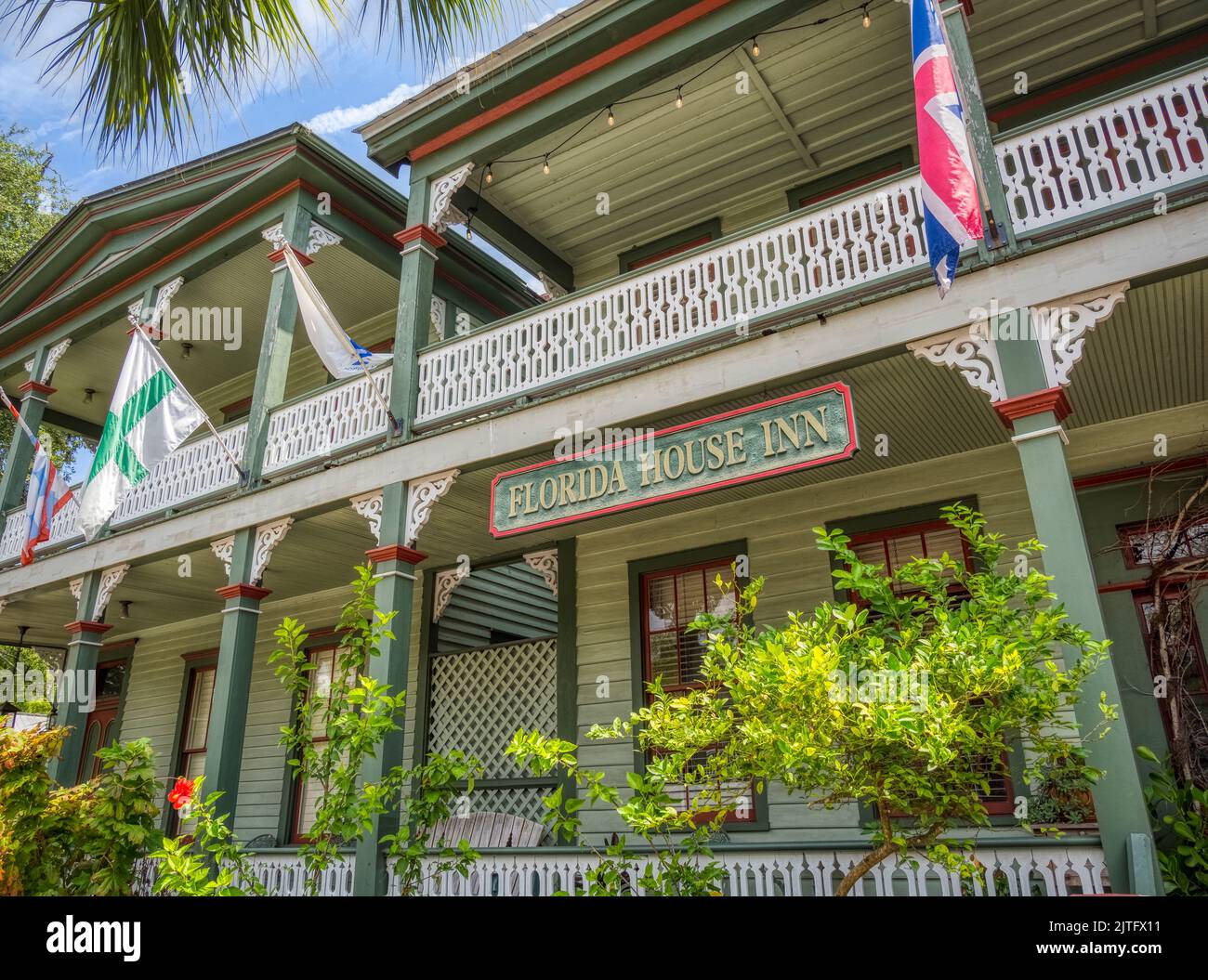 Florida House Inn dans le village de Fernandina Beach sur Amelia Island Florida USA Banque D'Images