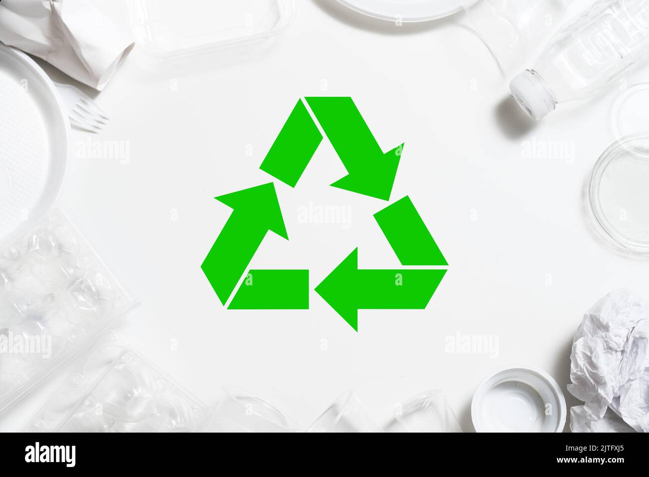 recyclage des déchets plastique de protection de l'environnement Banque D'Images