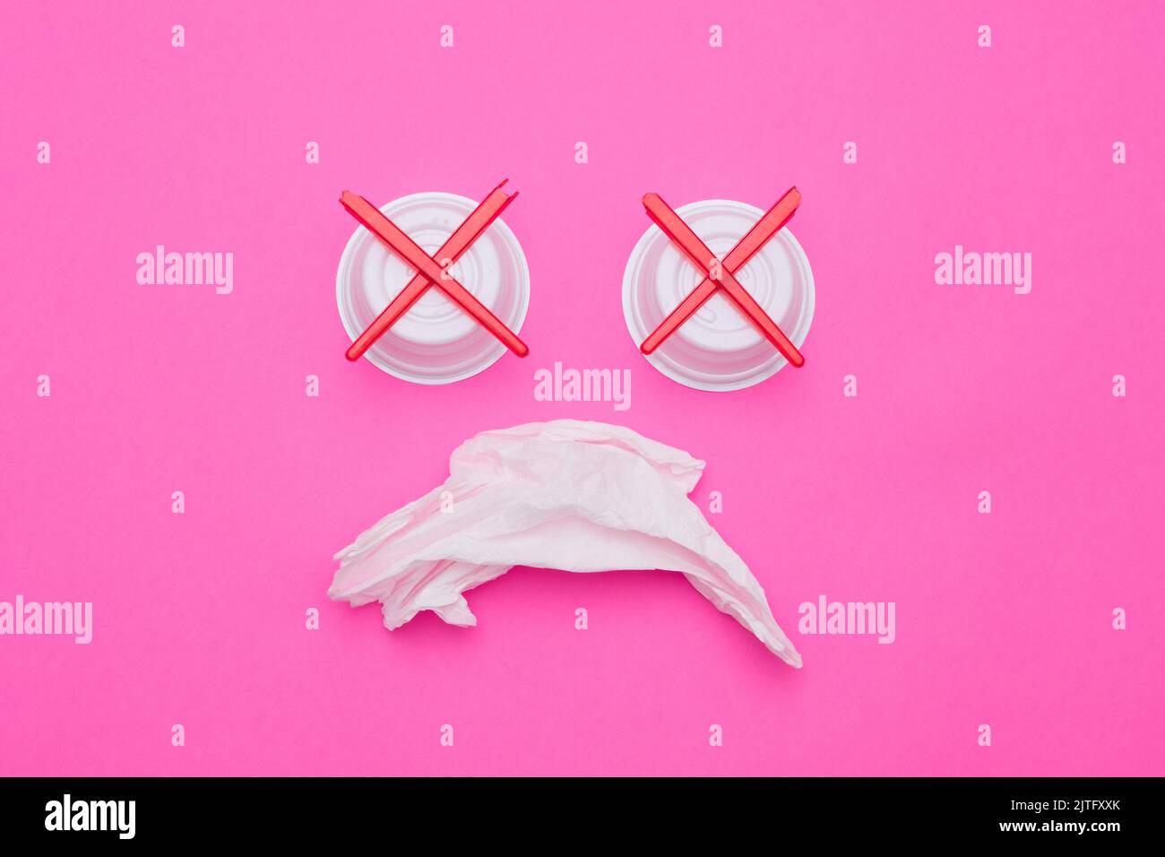 arrêter la pollution plastique mort poubelle monstre Banque D'Images