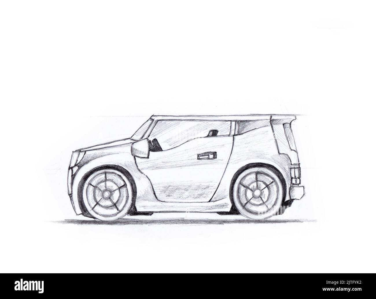 Concept car, croquis Banque D'Images