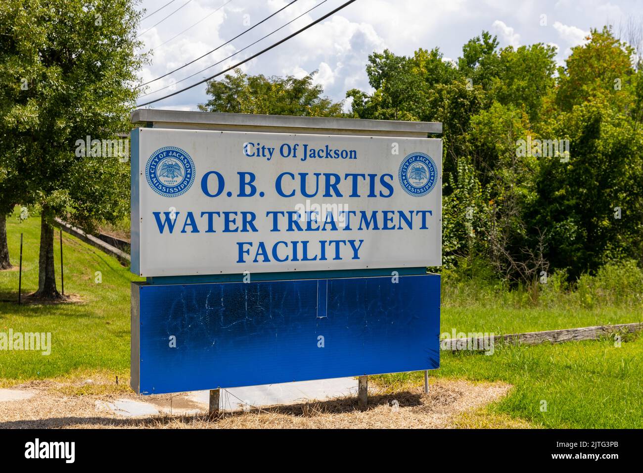 Jackson, Mme - 30 août 2022: Le O.B. Centre de traitement de l'eau Curtis pour la ville de Jackson, Mississippi Banque D'Images