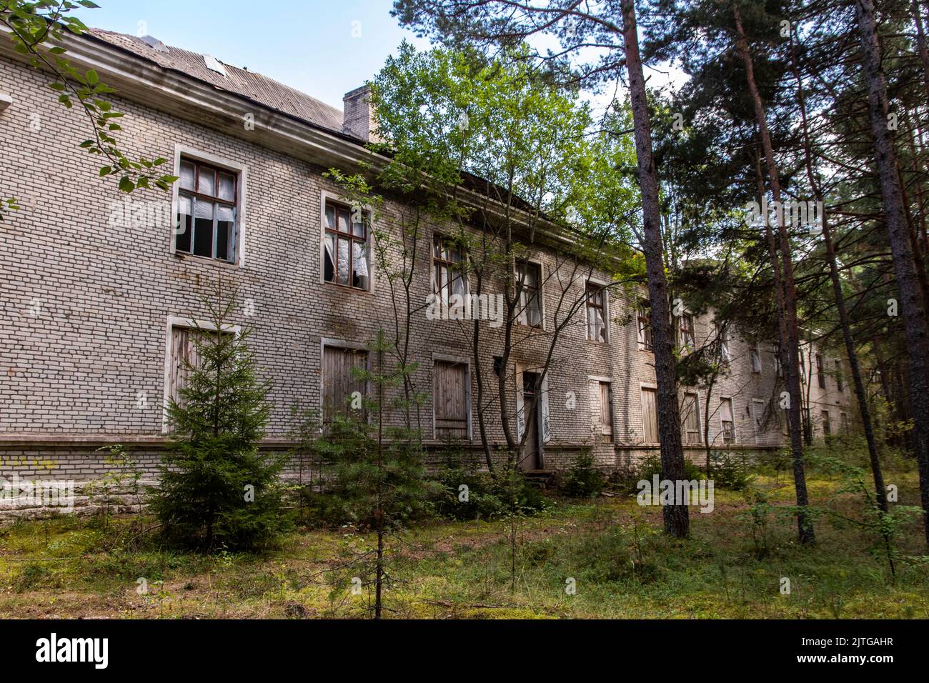 Abandon des installations militaires de l'époque soviétique en Estonie Banque D'Images