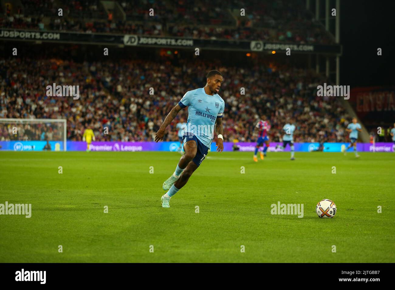 30th août 2022 ; Selhurst Park, Crystal Palace, Londres, Angleterre ; Premier League football, Crystal Palace contre Brentford: Ivan Toney de Brentford Banque D'Images