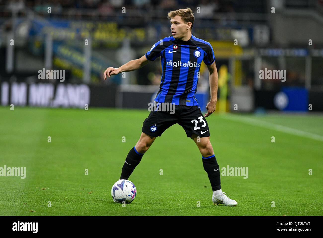 Nicolò Barella du FC Internazionale lors de la série italienne Un match de football FC Internazionale vs Cremonese au stade San Siro à Milan, Italie le 30/08/22 Banque D'Images
