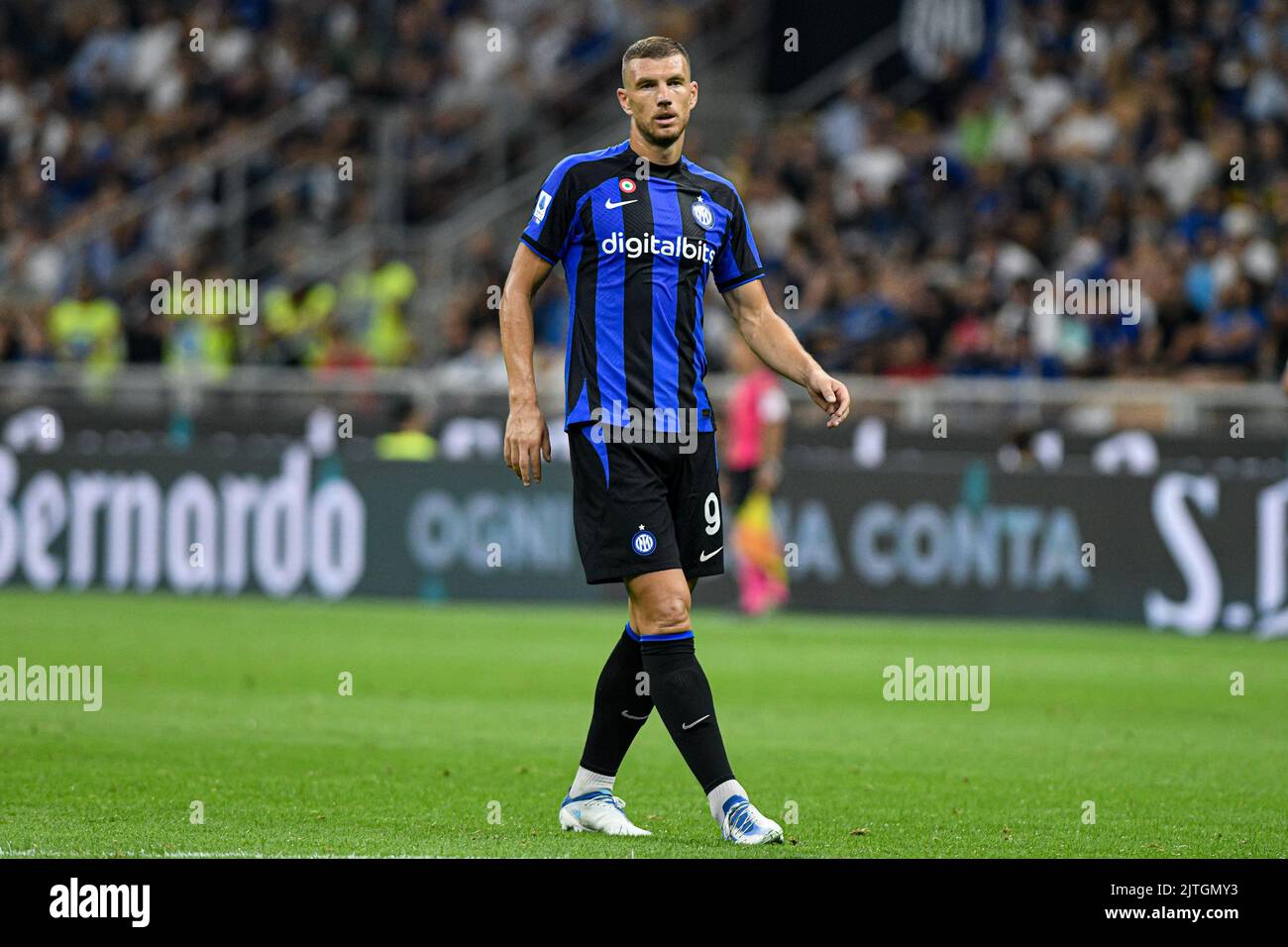 Edin Dzeko du FC Internazionale lors de la série italienne Un match de football FC Internazionale vs Cremonese au stade San Siro de Milan, Italie, le 30/08/22 Banque D'Images