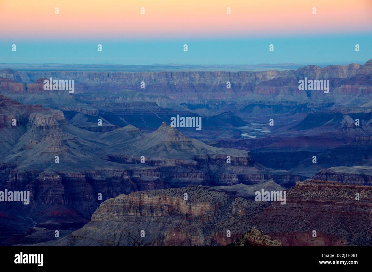 Le Parc National du Grand Canyon en Arizona Banque D'Images