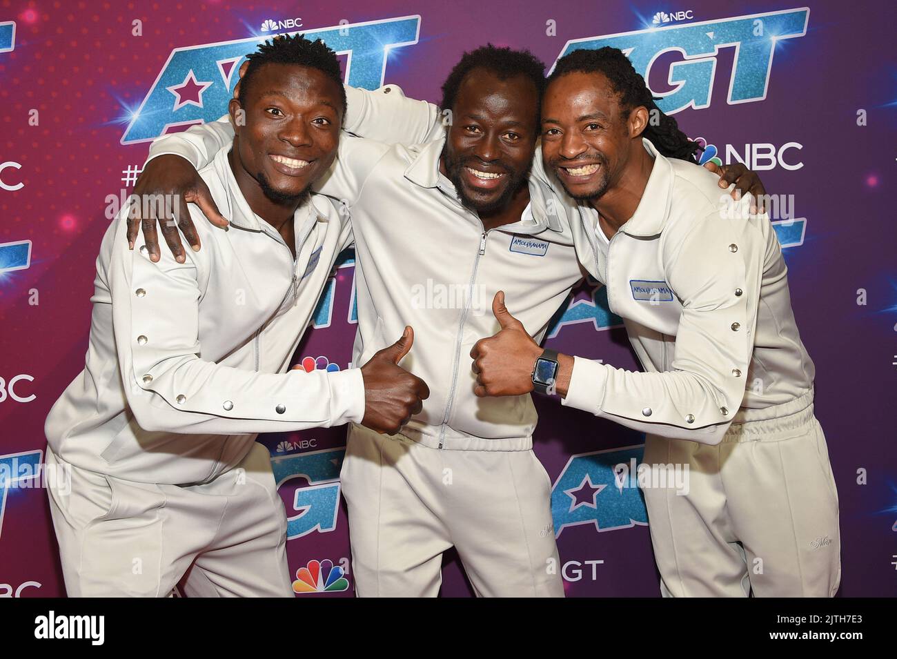 Amoukanama arrivant à la saison 17 du spectacle en direct de la saison « America's Got Talent », tapis rouge tenu au centre civique de Pasadena à Pasadena, CA sur 9 août 2022. © OConnor / AFF-USA.com Banque D'Images