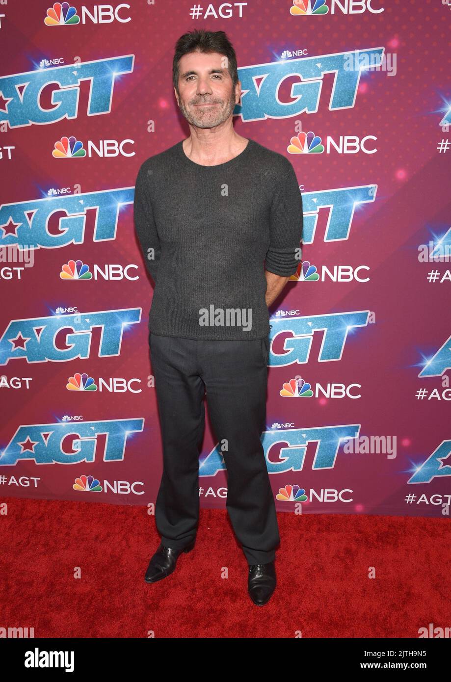 Pasadena, Californie, 30 août 2022. Simon Cowell arrive à la saison 17 ...