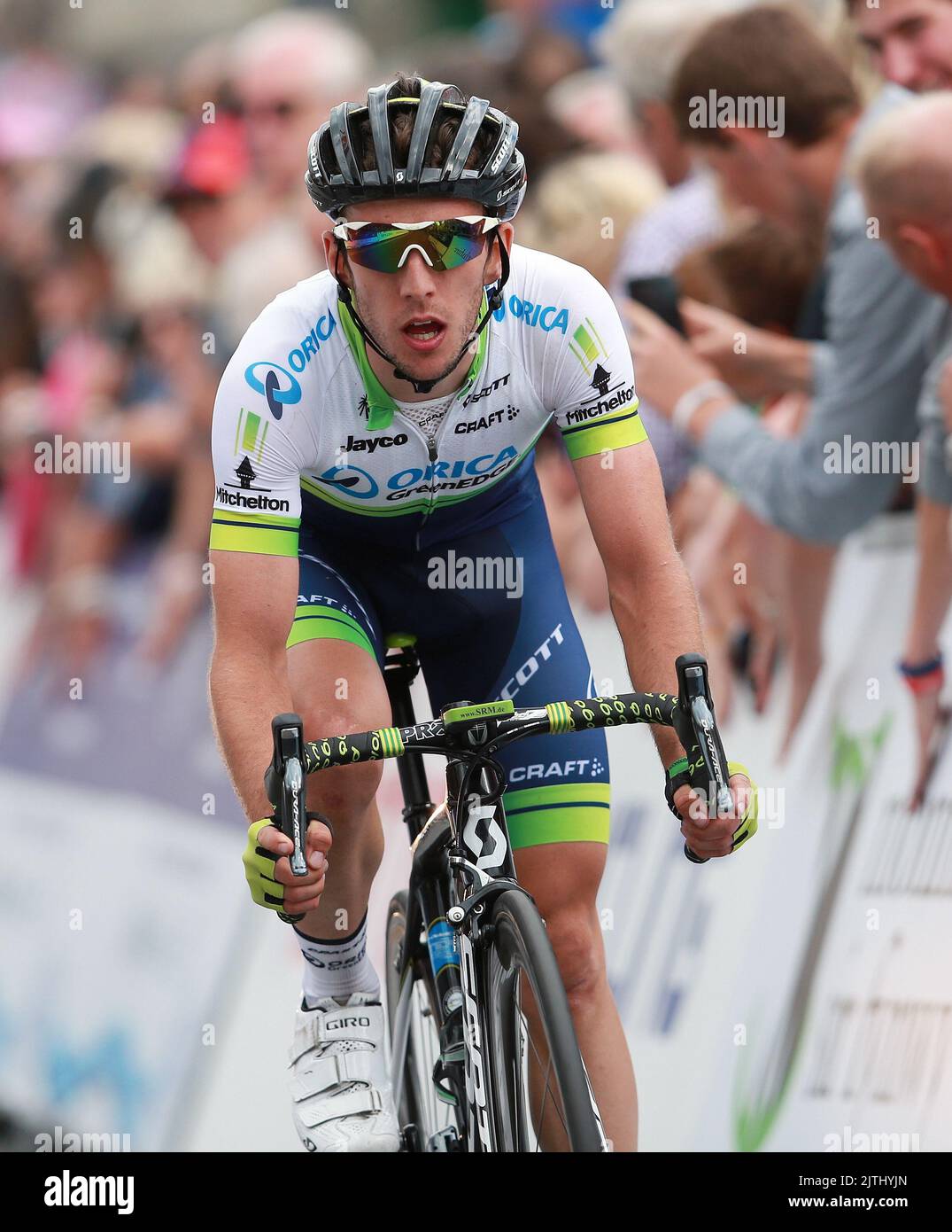 Photo du dossier datée du 29-06-2014 de Simon Yates qui s'est retiré de la Vuelta a Espana après le test positif Covid-19. Date de publication : mercredi 31 août 2022. Banque D'Images