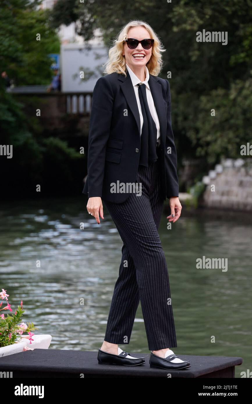 Nina Hoss arrive à l'Excelsior Hotel Peer lors du Festival International du film de Venise 79th, à 31 août 2022, à Venise, en Italie. Photo de Marco Piovanotto/ABACAPRESS.COM Banque D'Images