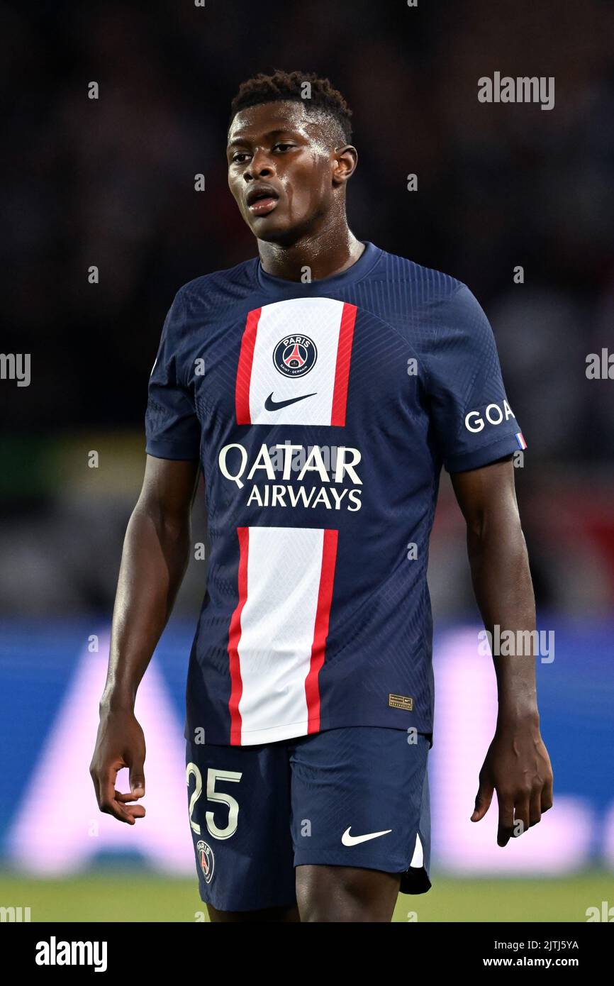 PARIS - Nuno Mendes de Paris Saint-Germain lors du match de la Ligue ...