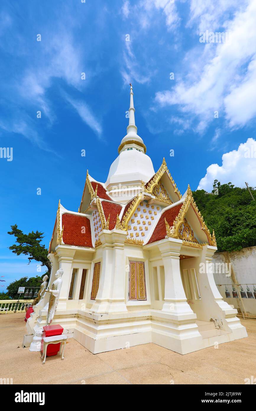 Temple Khao Takiab sur Chopsticks Hill, Hua Hin, Thaïlande Banque D'Images