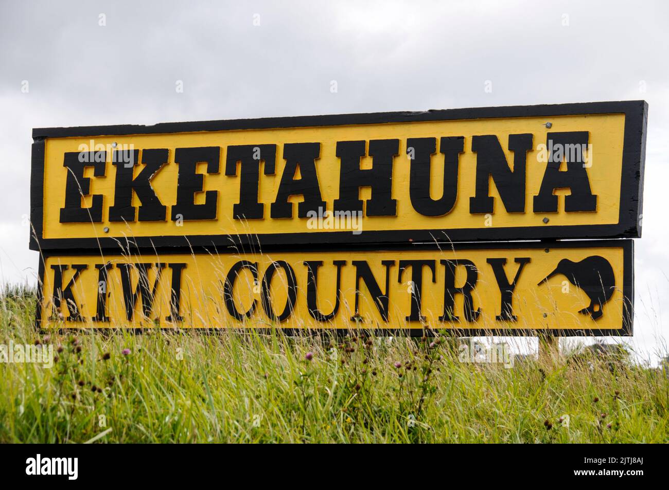 New Zealand road sign Banque D'Images