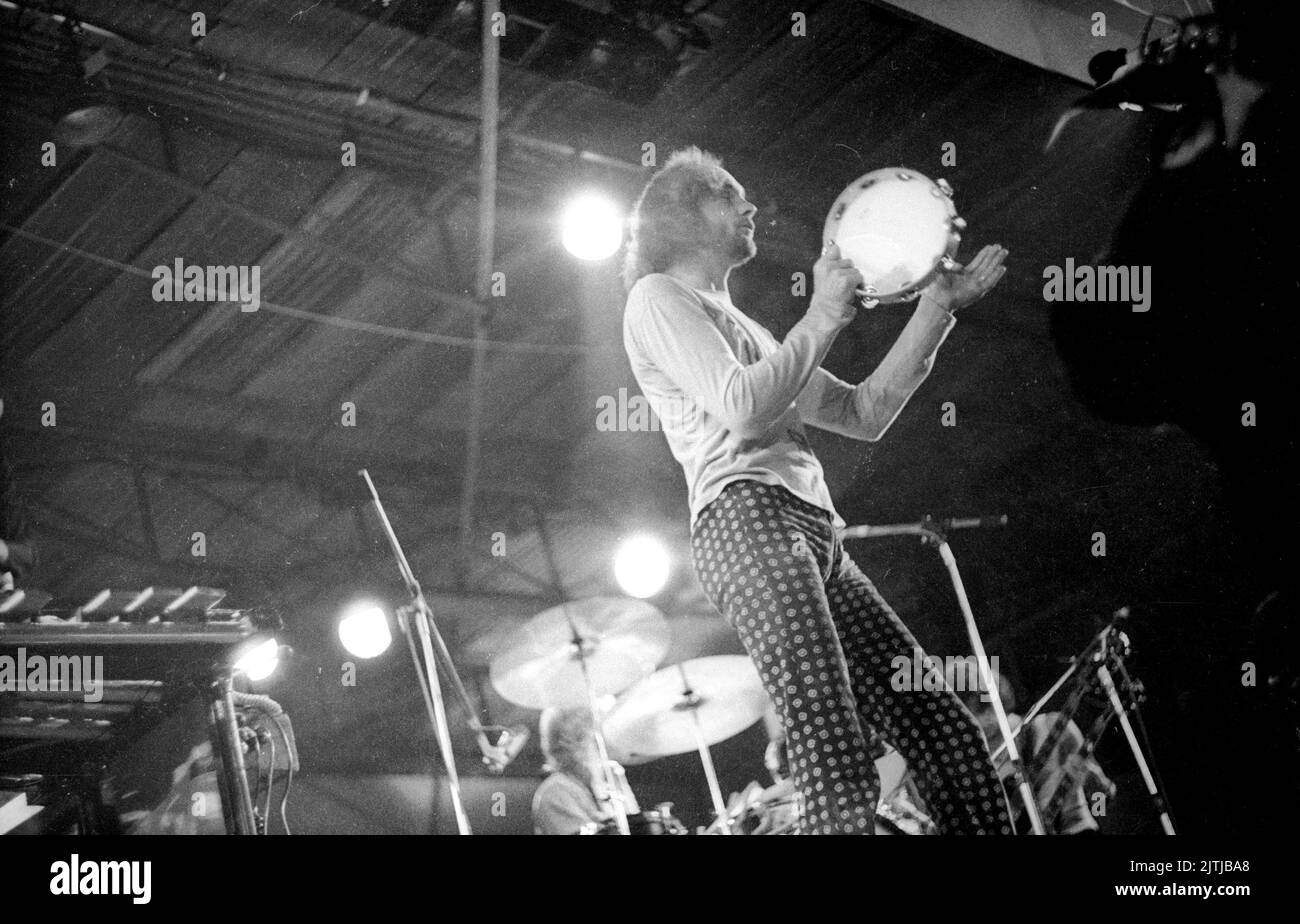Roger Chapman of Family, 1970 Isle of Wight Festival, Angleterre, Royaume-Uni Banque D'Images
