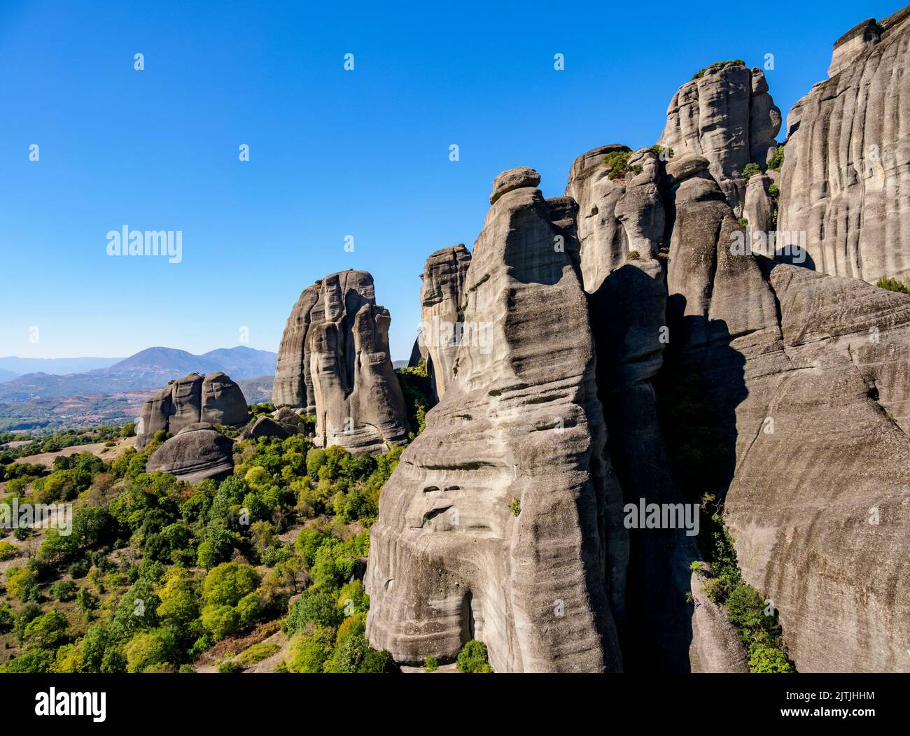 Paysage de Meteora, Thessalie, Grèce Banque D'Images