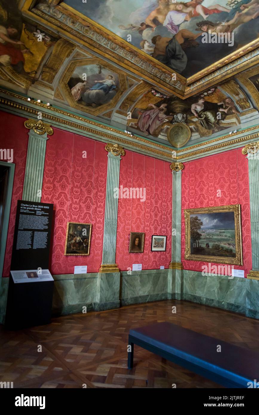 Charles le Brun grand design décoratif, 17th siècle, Musée Carnavalet, un musée dédié à l'histoire de la ville, situé dans le Marais distri Banque D'Images