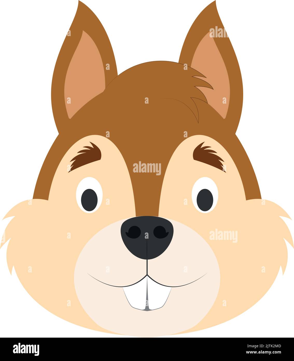 Dessin écureuil Facile De Face Squirrel vector vectors Banque de photographies et d'images à haute  résolution - Alamy
