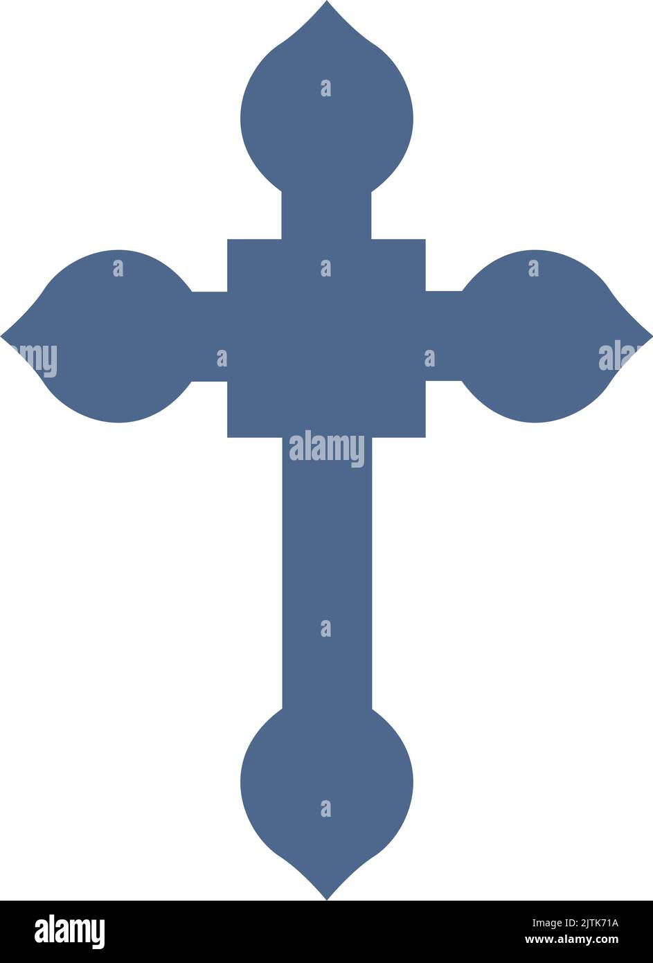 Symbole de croix romaine. Signe de Dieu. Icône Sainte Illustration de Vecteur