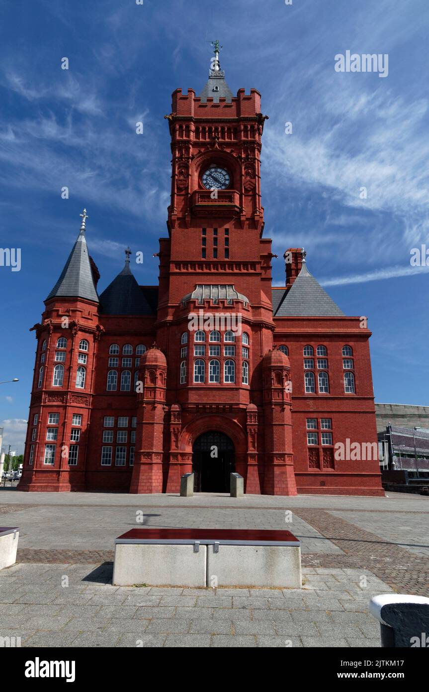 Bâtiment Pierhead, baie de Cardiff, 2022. Été Banque D'Images