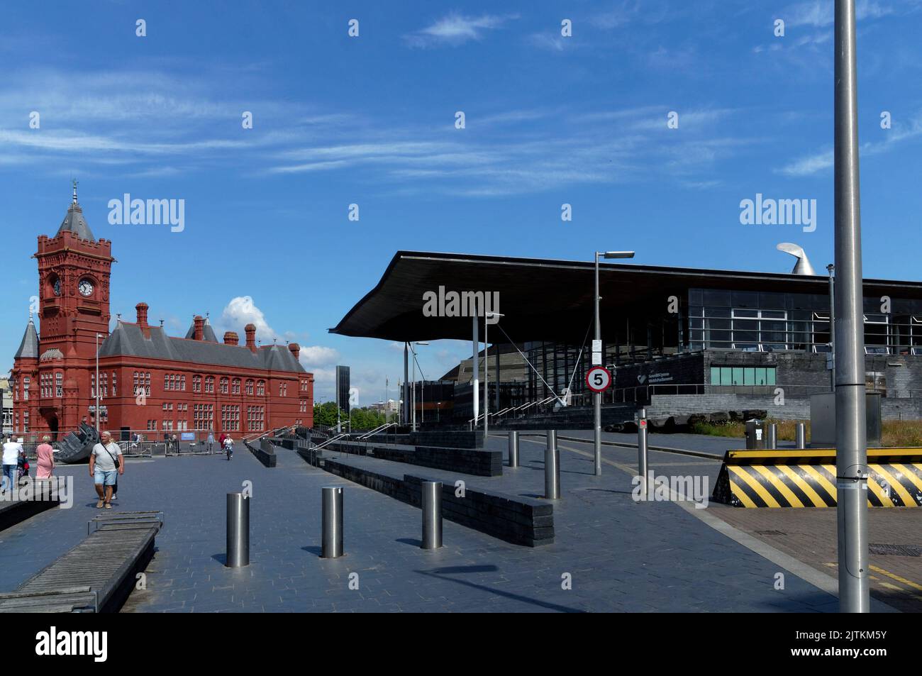 Bâtiment Pierhead, baie de Cardiff, 2022. Été Banque D'Images