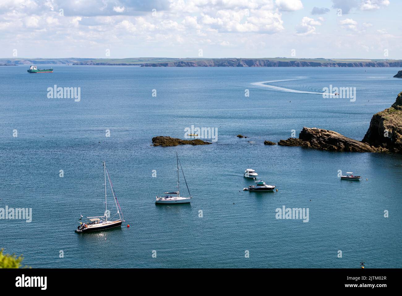 Skomer Island, Pembrokeshire, pays de Galles, Royaume-Uni Banque D'Images