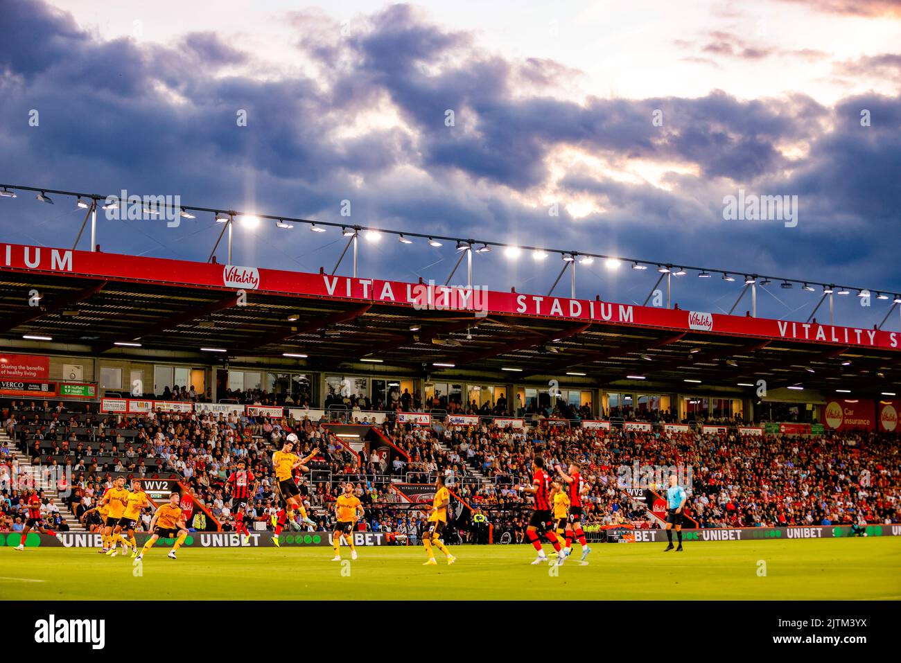 Vue générale du match de la Premier League au stade Vitality, à Bournemouth. Date de la photo: Mercredi 31 août 2022. Banque D'Images