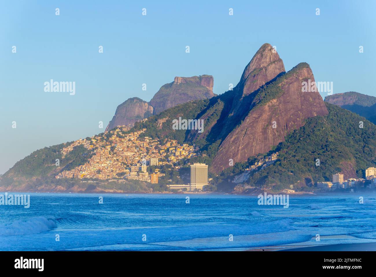 Deux frères de colline Rio de Janeiro Brésil.. Banque D'Images