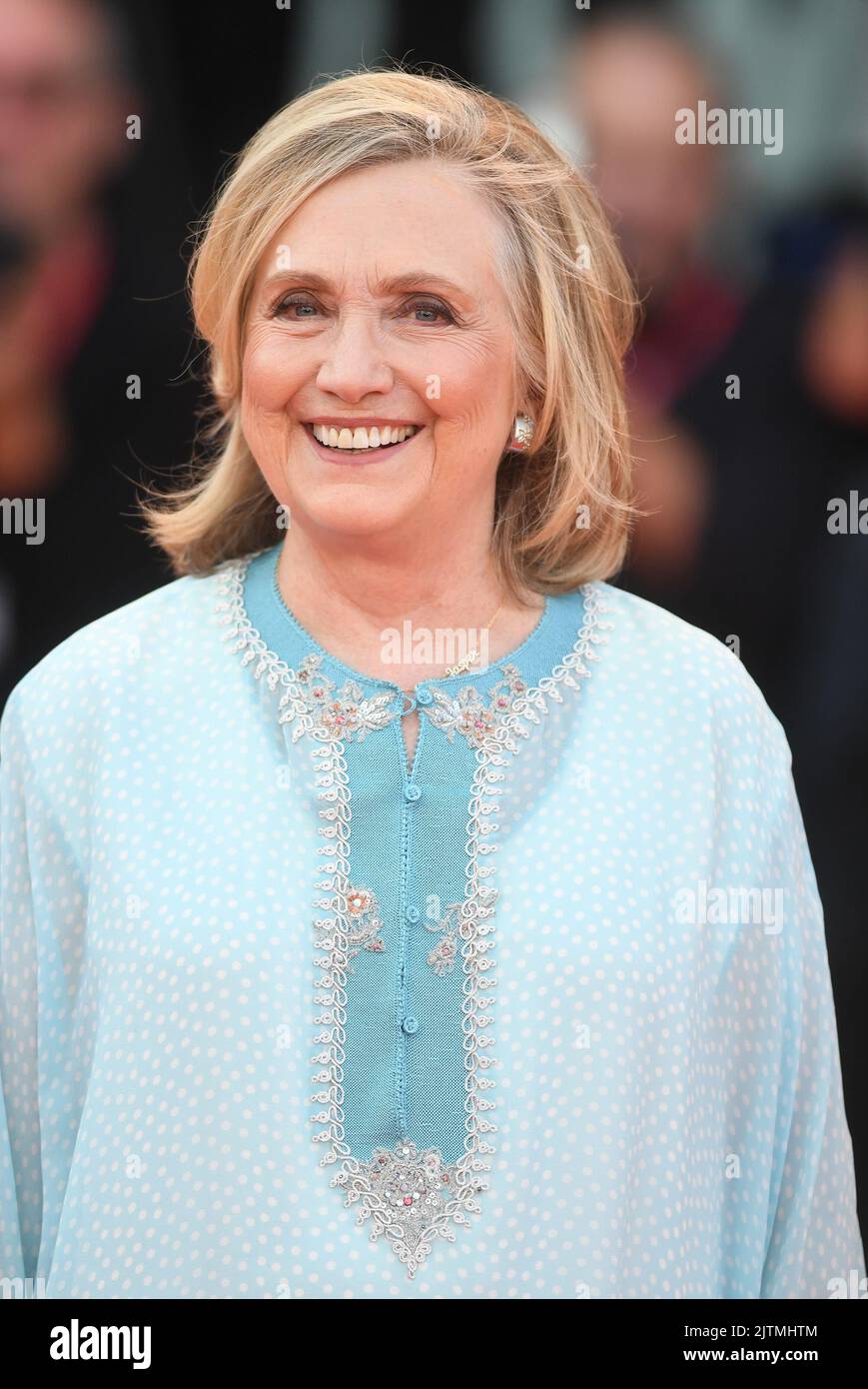 Venise, Italie. 31st août 2022. La politicienne américaine Hillary Clinton assiste mercredi au Gala d'ouverture et à la première de White Noise au Festival du film de Venise 79th, en Italie, à 31 août 2022. Photo de Rune Hellestad/ Credit: UPI/Alay Live News Banque D'Images