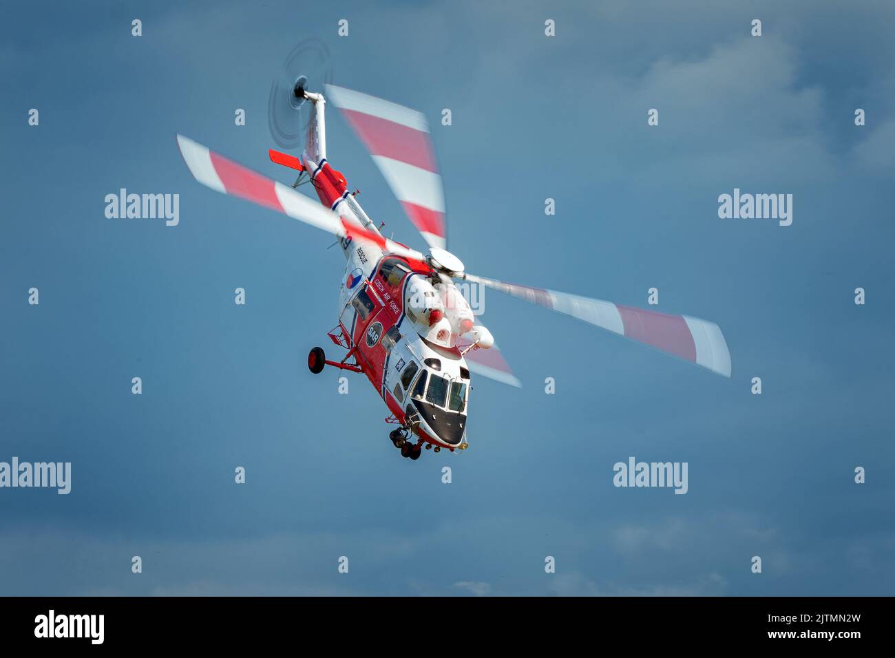 Le PZL W-3 Sokol un hélicoptère polyvalent de taille moyenne à deux moteurs Banque D'Images