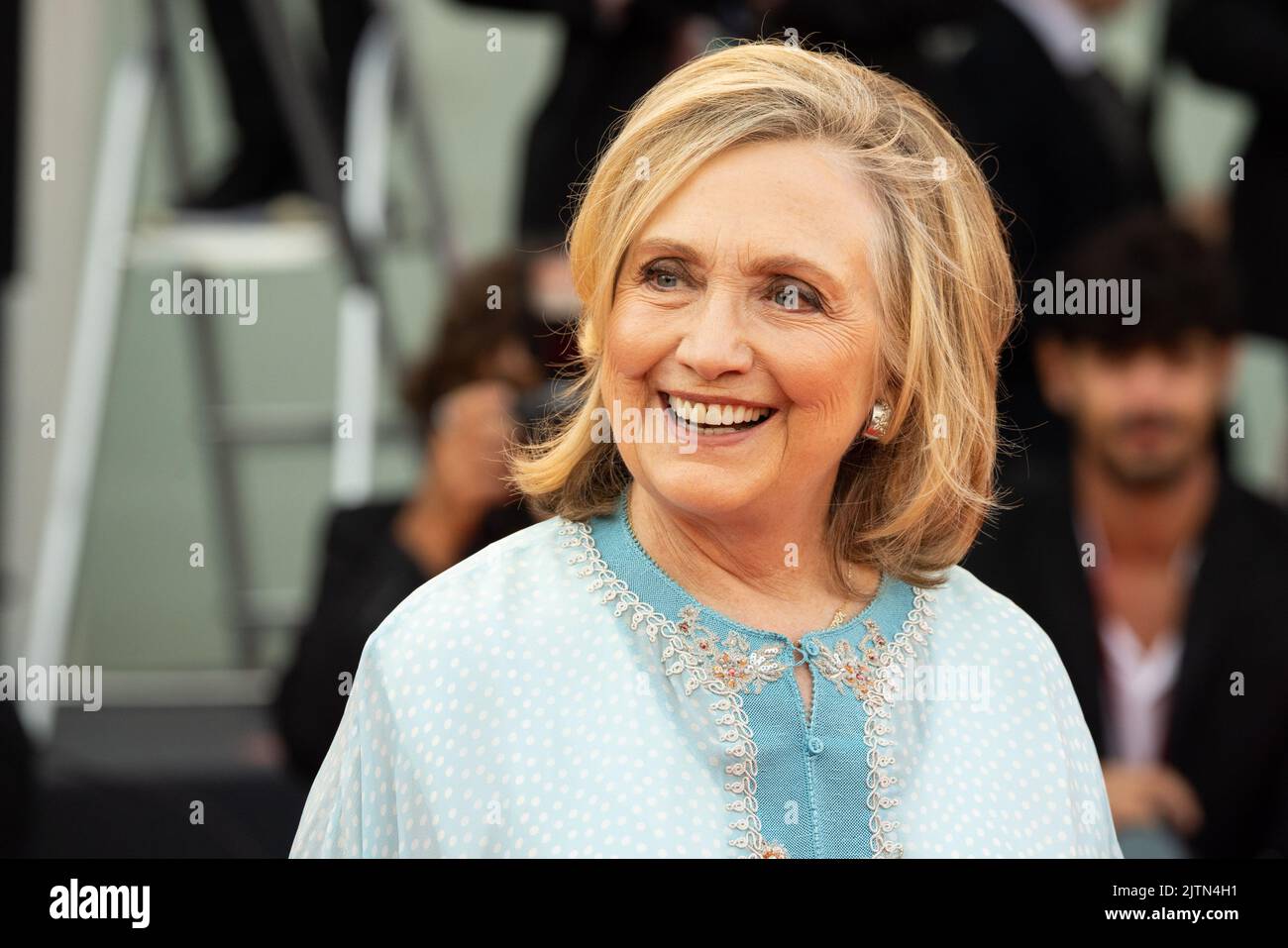 Lido di Venezia, Italie, 31/08/2022, Hillary Clinton assiste au "bruit blanc" et à la cérémonie d'ouverture tapis rouge au Festival International du film de Venise sur 31 août 2022 79th à Venise, Italie. ÉPhoto: Cinzia Camela. Banque D'Images