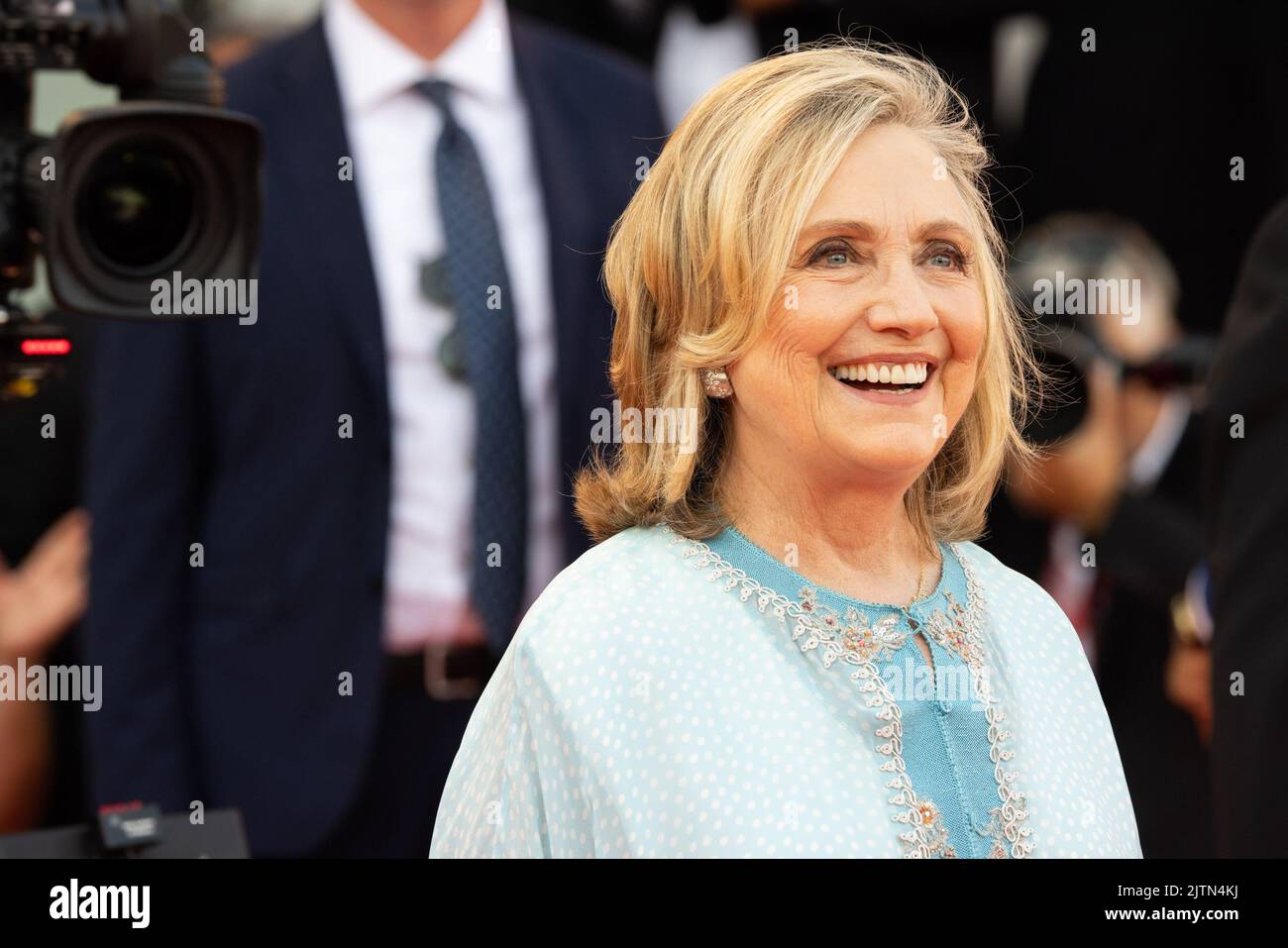 Lido di Venezia, Italie, 31/08/2022, Hillary Clinton assiste au "bruit blanc" et à la cérémonie d'ouverture tapis rouge au Festival International du film de Venise sur 31 août 2022 79th à Venise, Italie. ÉPhoto: Cinzia Camela. Banque D'Images