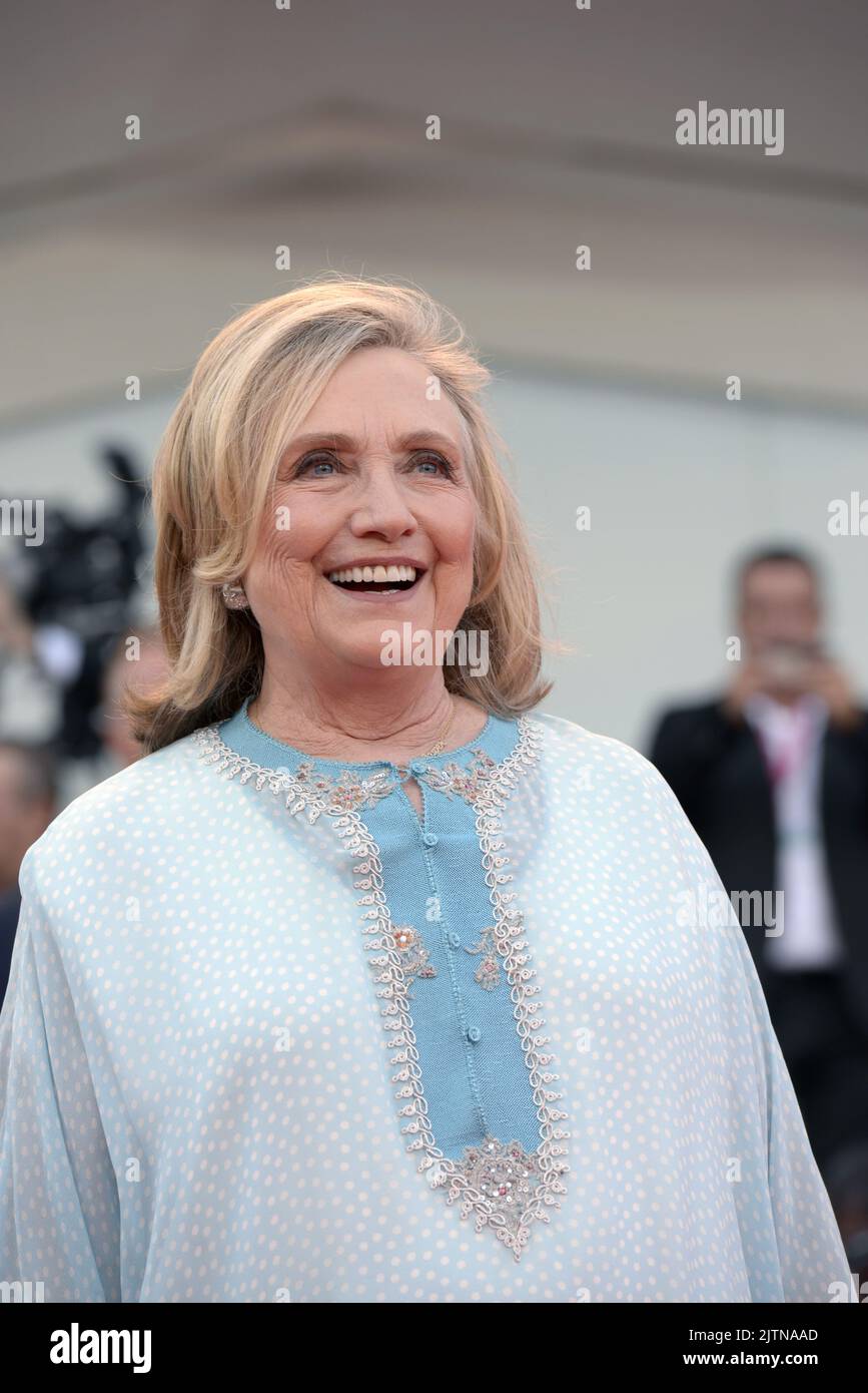 HILLARY CLINTON participe à l'ouverture du Festival du film de Venise 79th, la Mostra del Cinema di Venezia 2022, 31 août, Venise. FAMA © Fausto Marci Banque D'Images