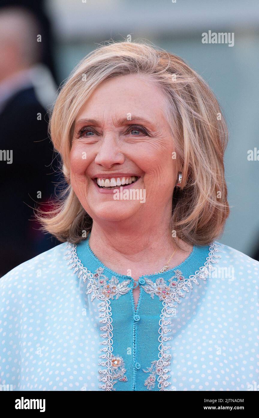 Venise, Italie, 31 août 2022. Hillary Clinton participe à la première du bruit blanc et à l'ouverture du tapis rouge du Festival International du film de Venise (Mostra) 79th à Venise, Italie sur 31 août 2022. Photo d'Aurore Marechal/ABACAPRESS.COM Banque D'Images