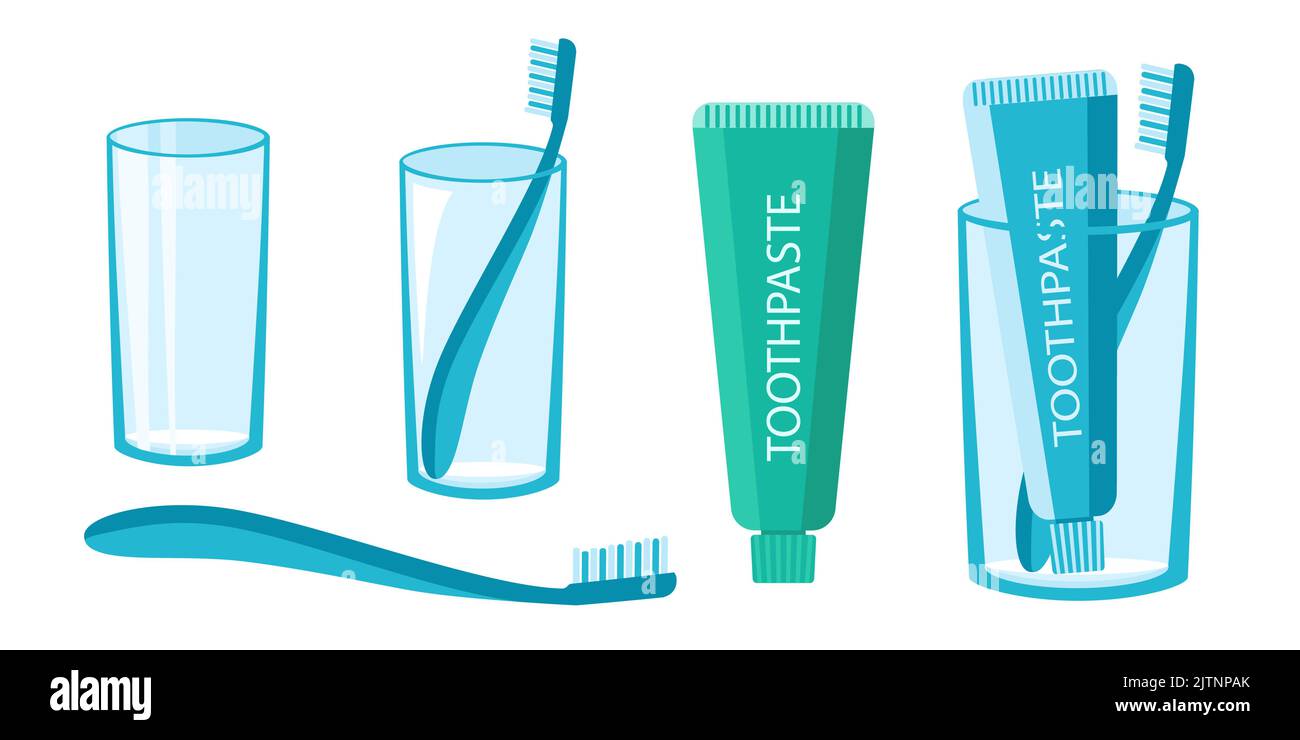 Gobelet brosse à dents Banque d'images vectorielles - Alamy