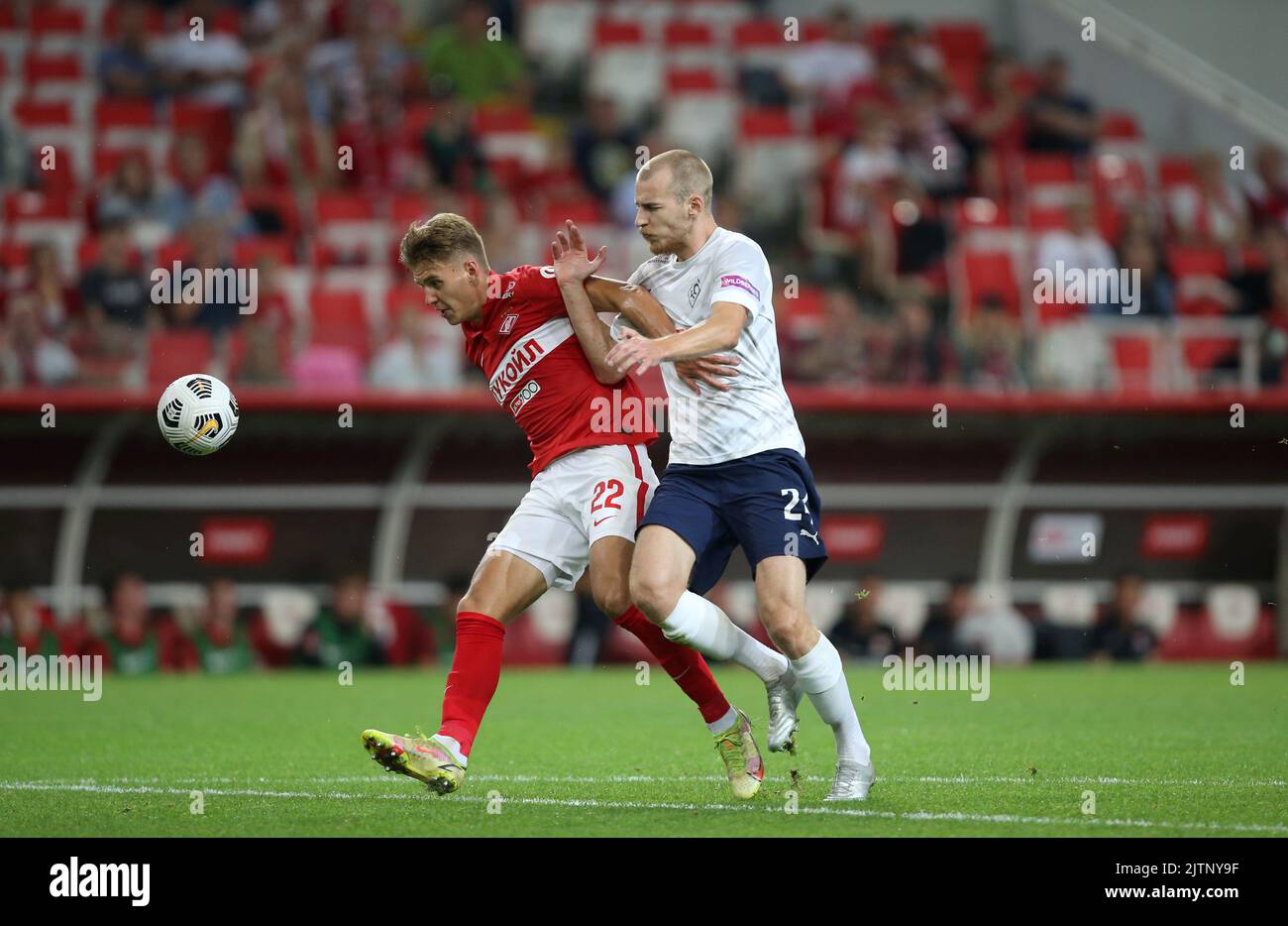 Nikolai Rasskazov, de Spartak Moscou, vu en action lors du troisième