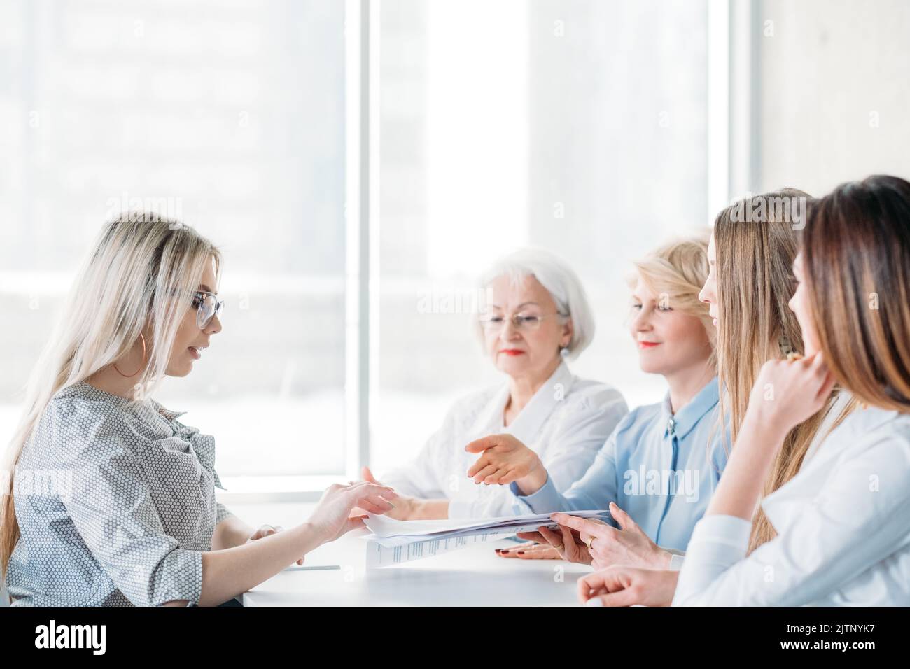 entreprise réussie de femmes d'affaires orientée femme Banque D'Images