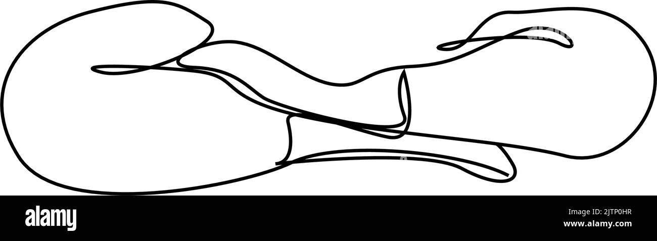 concept des jambes d'une femme en position de yoga relax Illustration de Vecteur