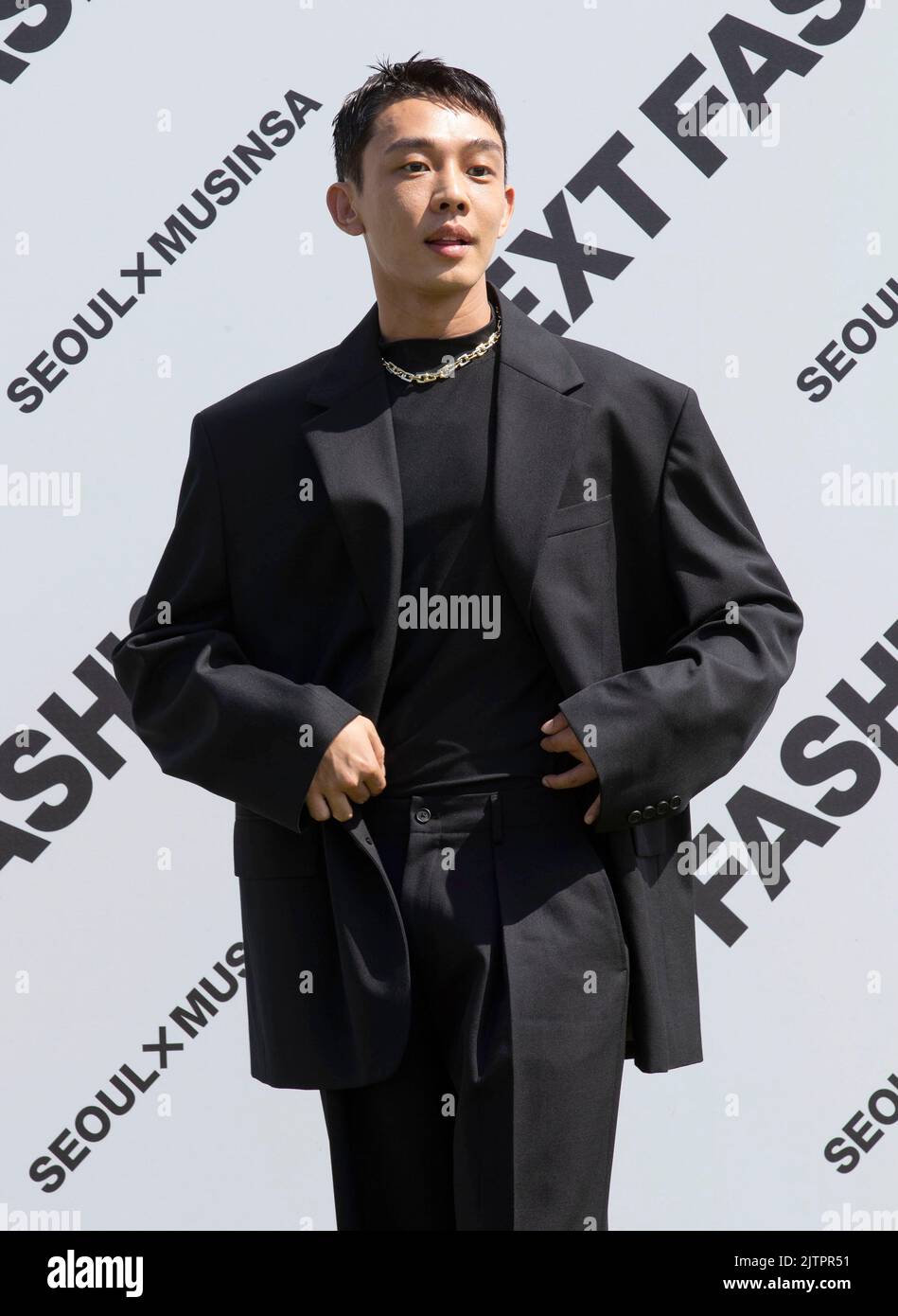 Séoul, Corée du Sud. 1st septembre 2022. L'acteur sud-coréen Yoo Ah-in, participe à un appel photo pour l'événement photo de la marque de mode Musinsa à Séoul, en Corée du Sud, sur 1 septembre 2022. (Photo par: Lee Young-ho/Sipa USA) crédit: SIPA USA/Alay Live News Banque D'Images