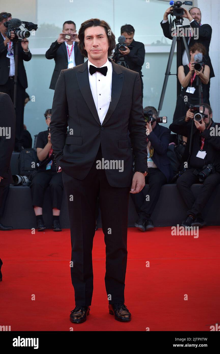Venise, Italie, 31/08/2022, acteur américain Adam Driver au Festival