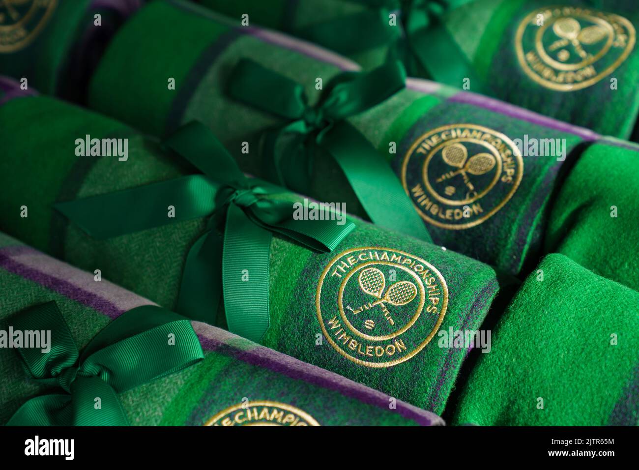 Couvertures de marque Wimbledon Banque D'Images