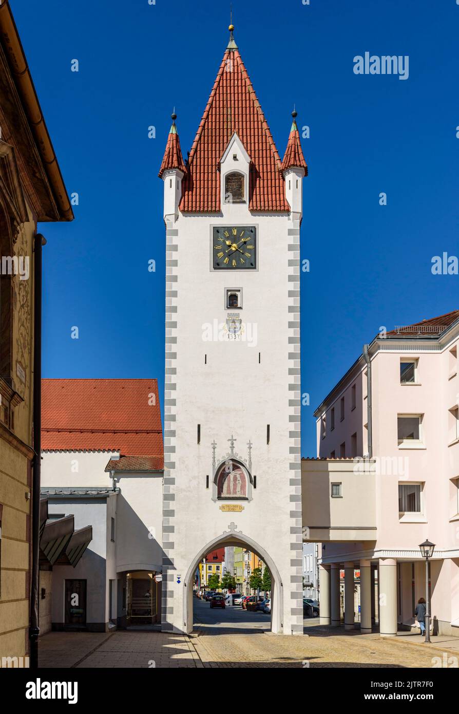 Vieille ville pittoresque de Mindelheim à Unterallgäu Banque D'Images