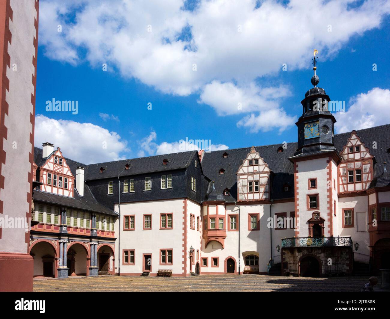 Schloss Weilburg à Weilburg (Hesse/Allemagne) – Cour intérieure Banque D'Images