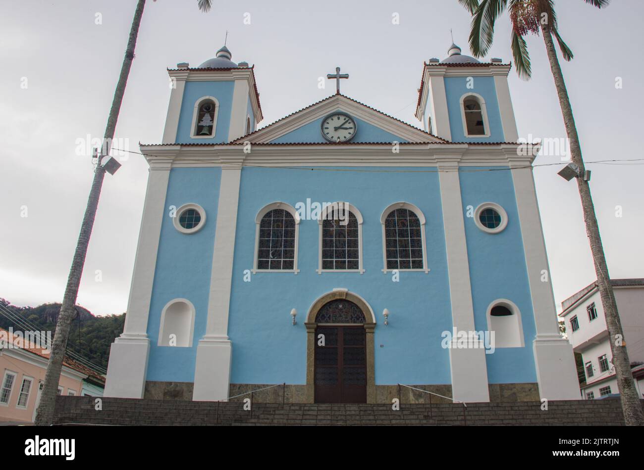 Église notre Dame de la Miséricorde à Rio Claro à Rio de Janeiro, Brésil - 4 janvier 2015 : une belle église construite par des esclaves au XVIIIe siècle située à t Banque D'Images
