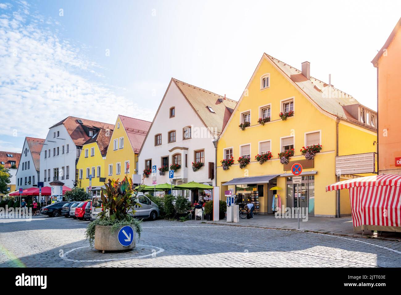 Market Panorama, Neumarkt, Oberpfalz, Allemagne Banque D'Images