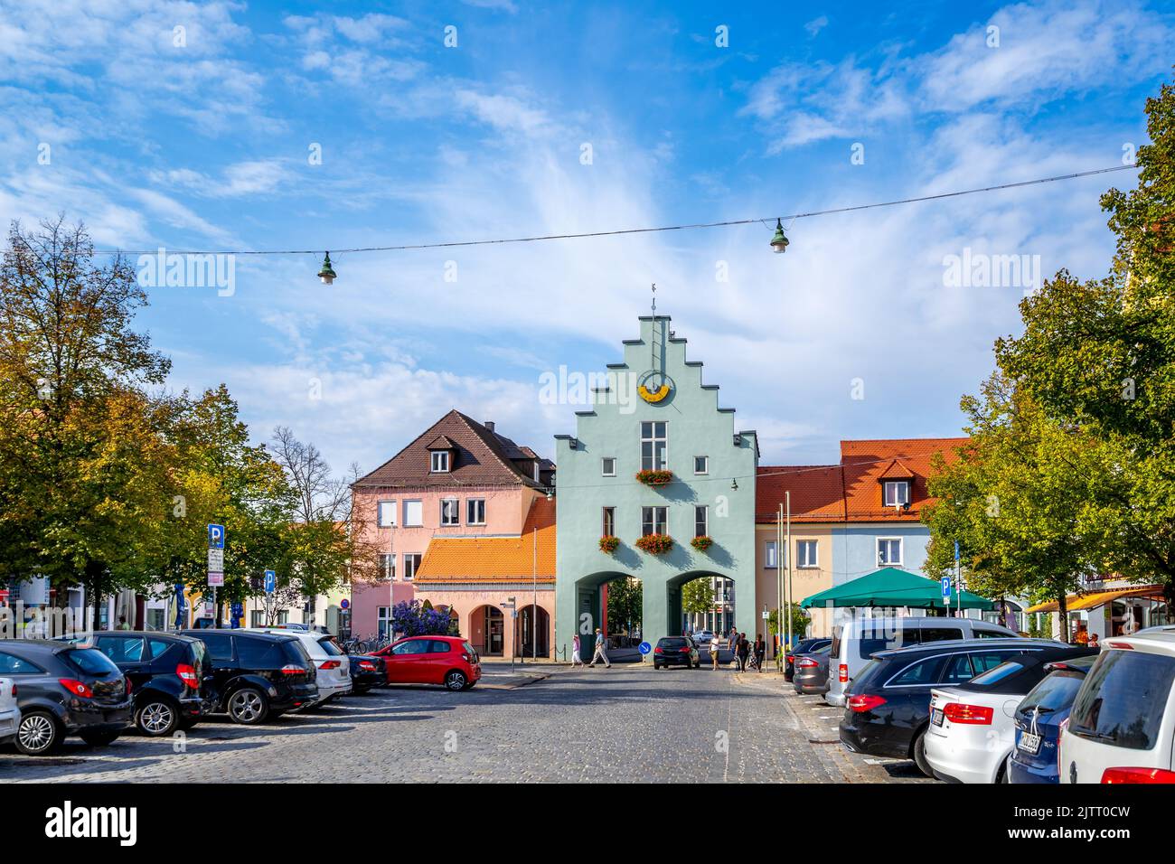 Market Panorama, Neumarkt, Oberpfalz, Allemagne Banque D'Images