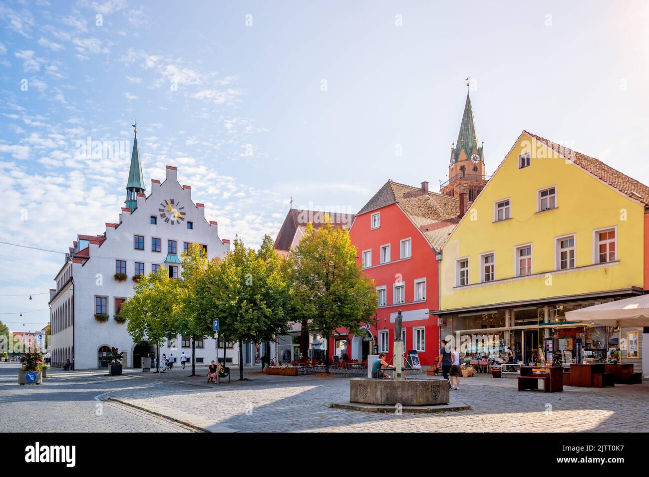 Market Panorama, Neumarkt, Oberpfalz, Allemagne Banque D'Images