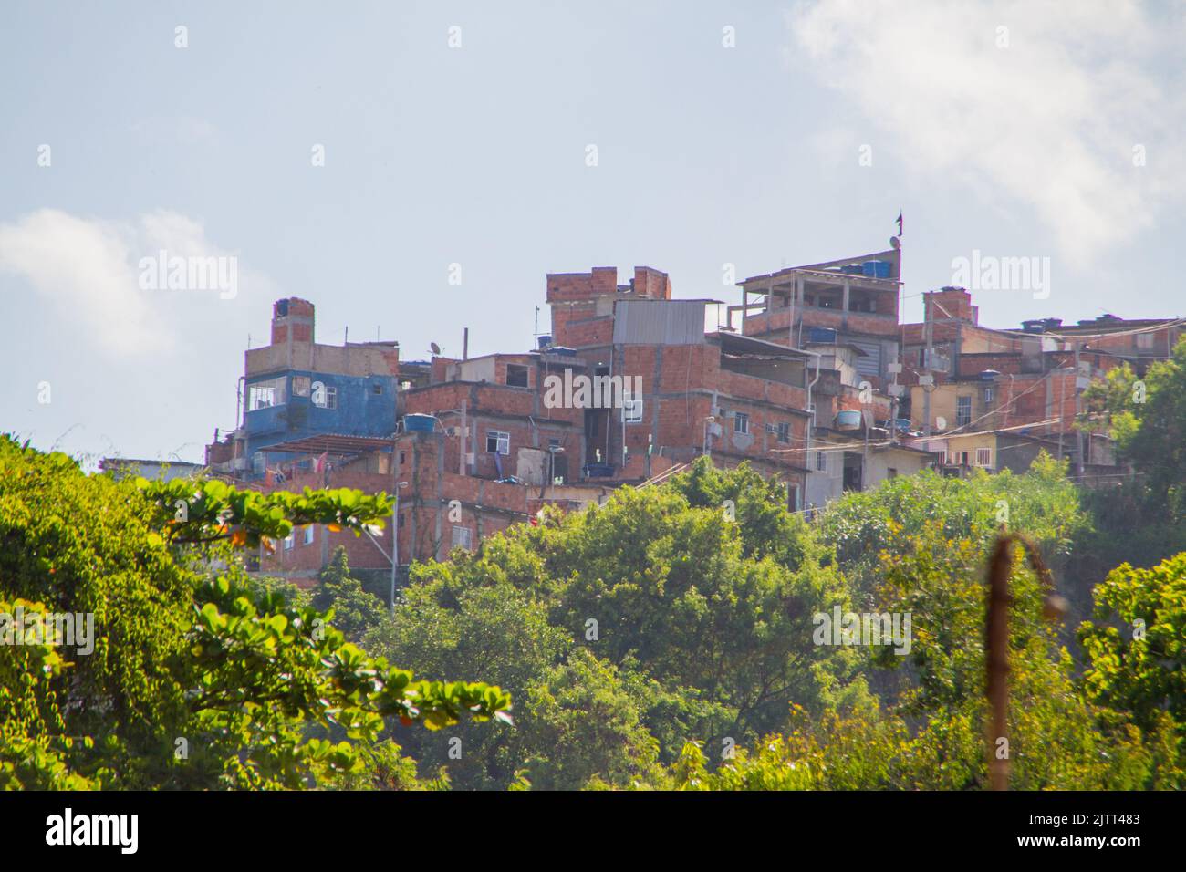 colline de mangue vue du quartier de sao cristovao à rio de janeiro, brésil. Banque D'Images
