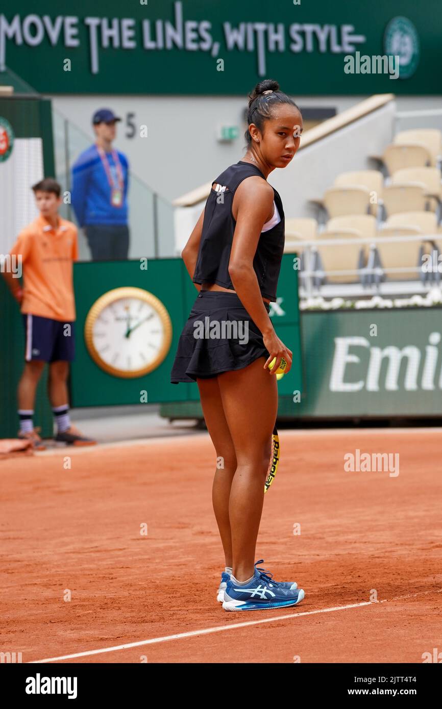Leylah fernandez joueuse de tennis canadienne Banque de photographies