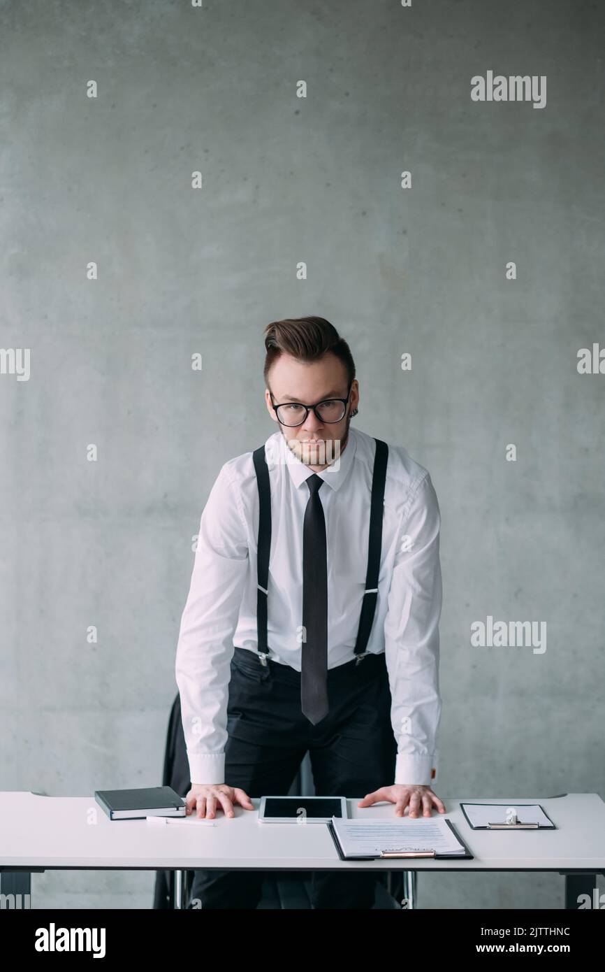 discipline d'entreprise cadre strict Banque D'Images