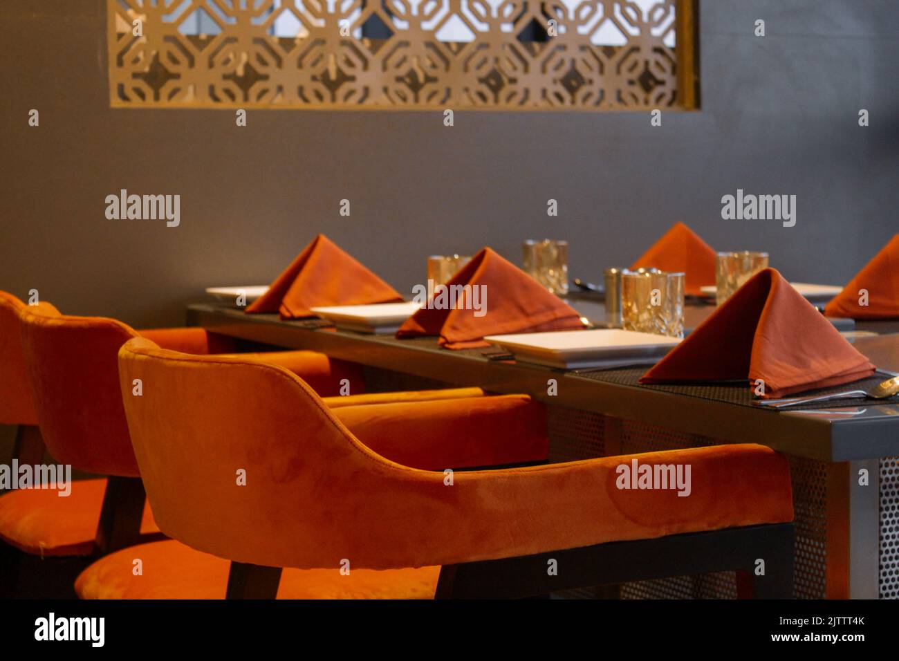 Restaurant Table à manger Banque D'Images